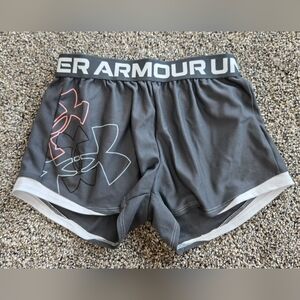 Under Armour Youth Charcoal Athletic Shorts